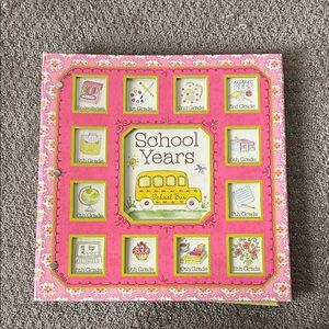 Pink School Years Memory Book